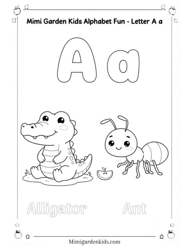 Abc coloring pages A