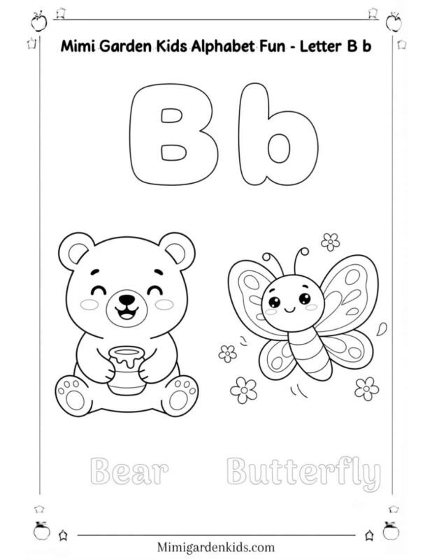 Abc coloring pages B