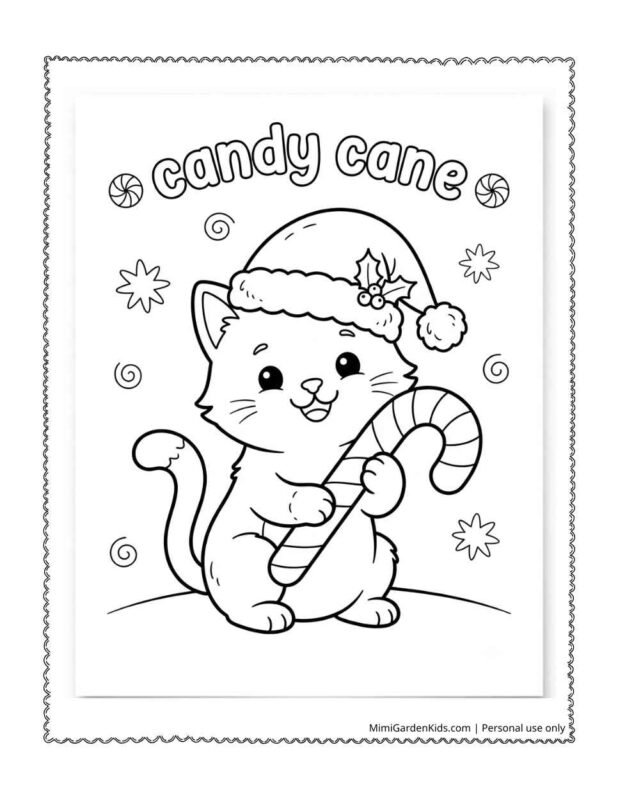 CANDY CANE Coloring pages 29.7