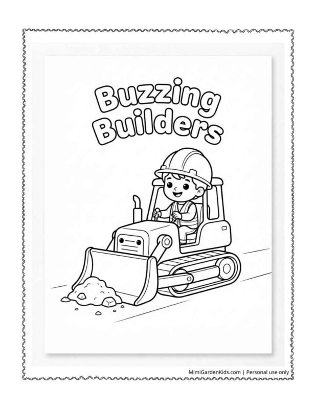 Construction Coloring Pages - BULLDOZER