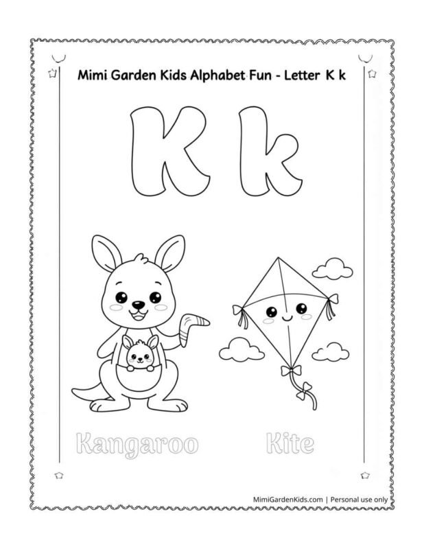 Letter K Coloring Pages thumb