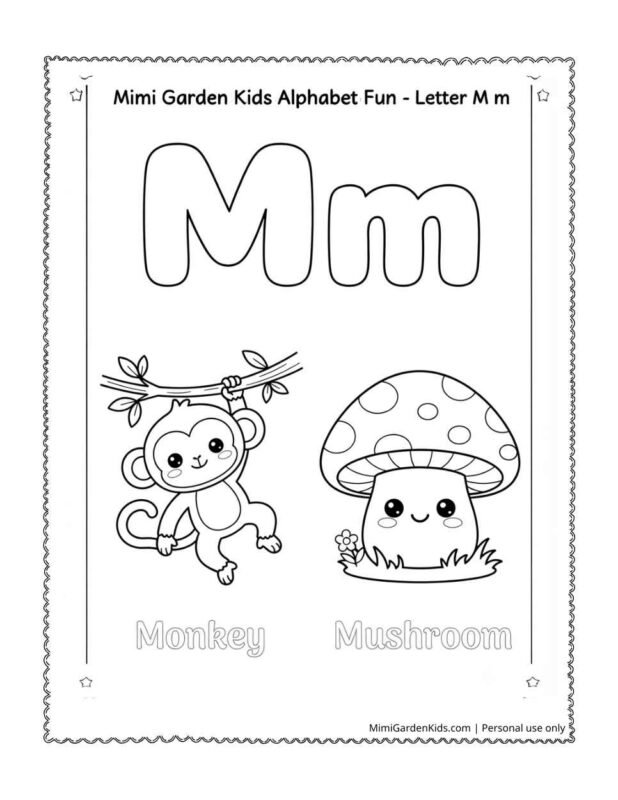 Letter M Coloring Pages