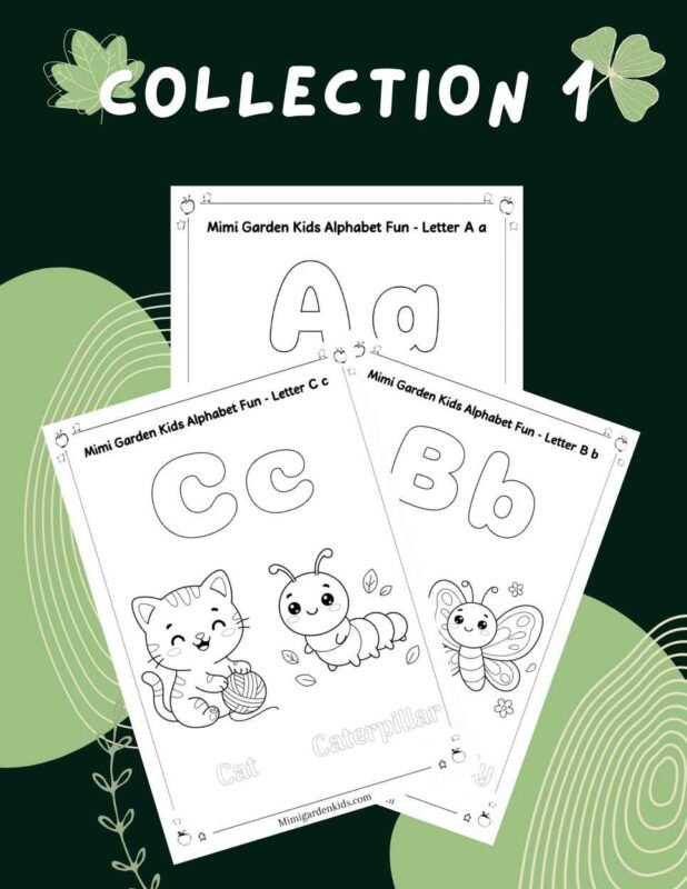 abc coloring pages coll 1