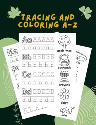 alphabet tracing and coloring pages A-Z - jpeg thum