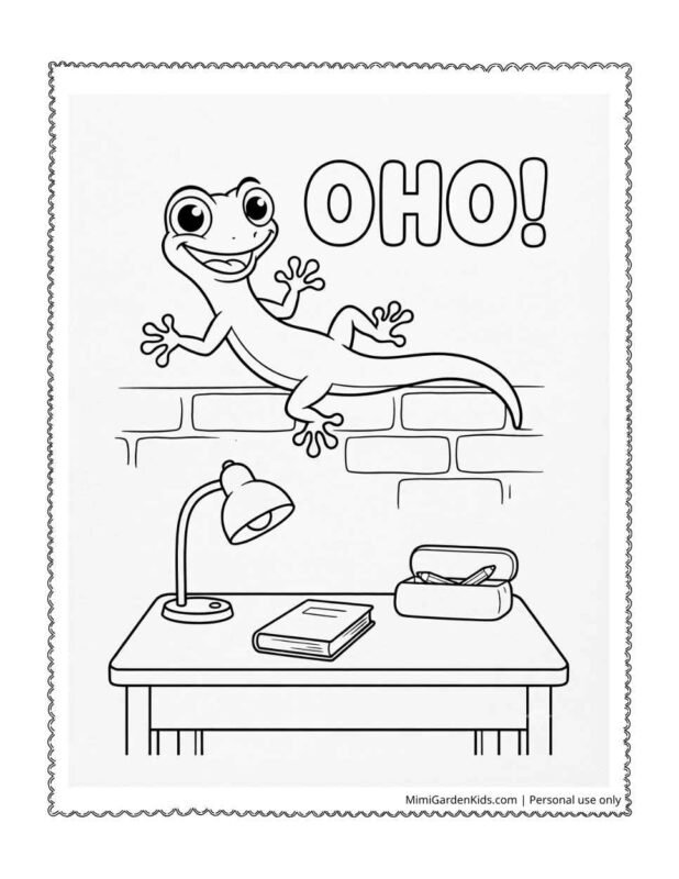 coloring pages of lizards s