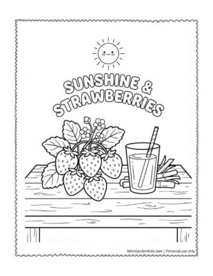 coloring pages strawberries 2