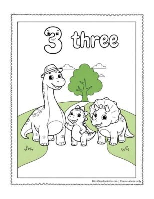 number 3 coloring page jpeg
