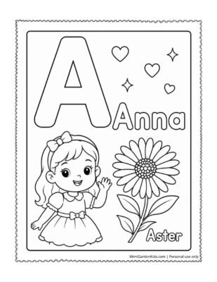 uppercase letter a coloring sheet th