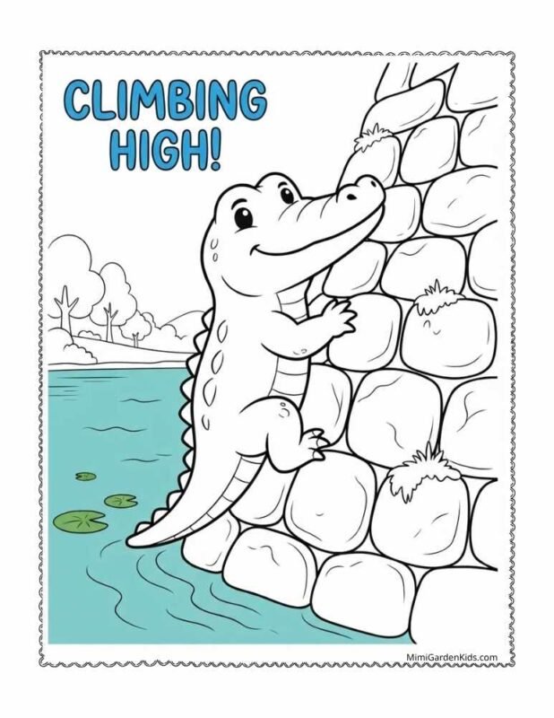 alligator coloring pages printable