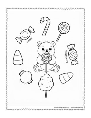 candy color pages