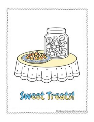 candy coloring page