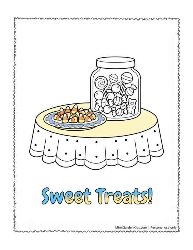 candy coloring page