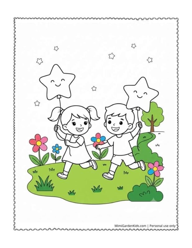 coloring page star
