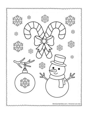 coloring pages candy cane