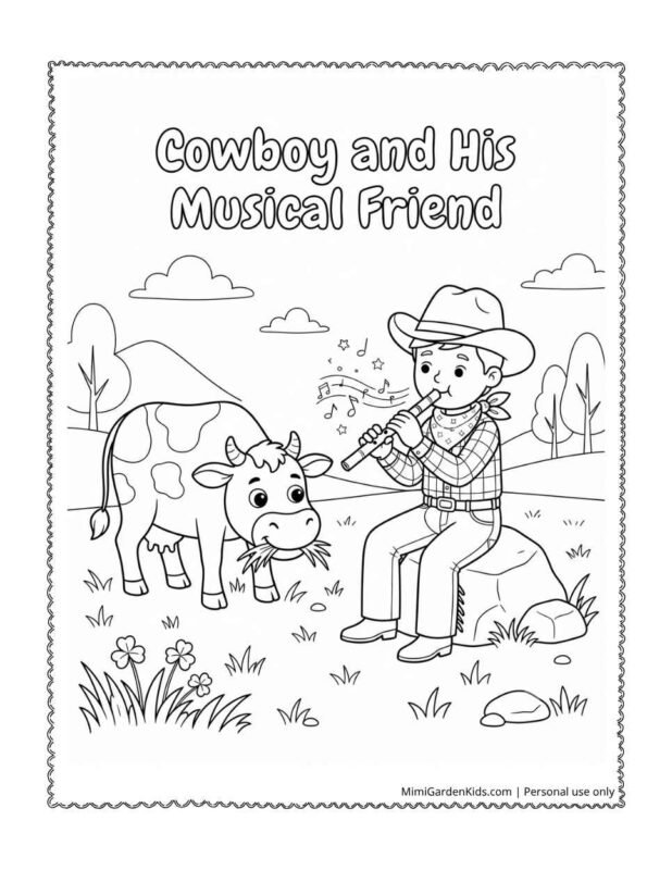coloring pages cow