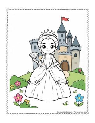 coloring pages for sleeping beauty