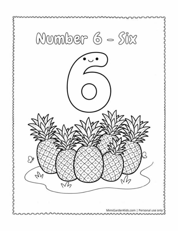 coloring pages number 6