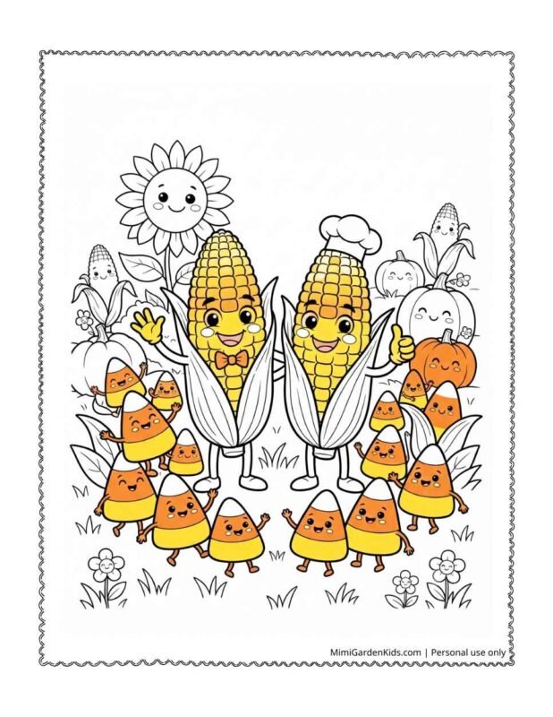 coloring pages of candy corn