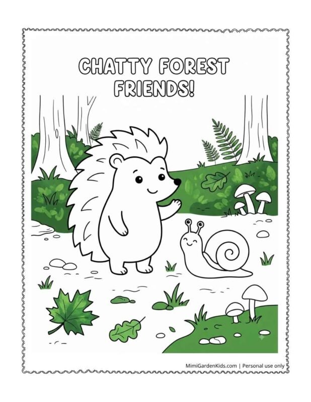 coloring pages of hedgehogs