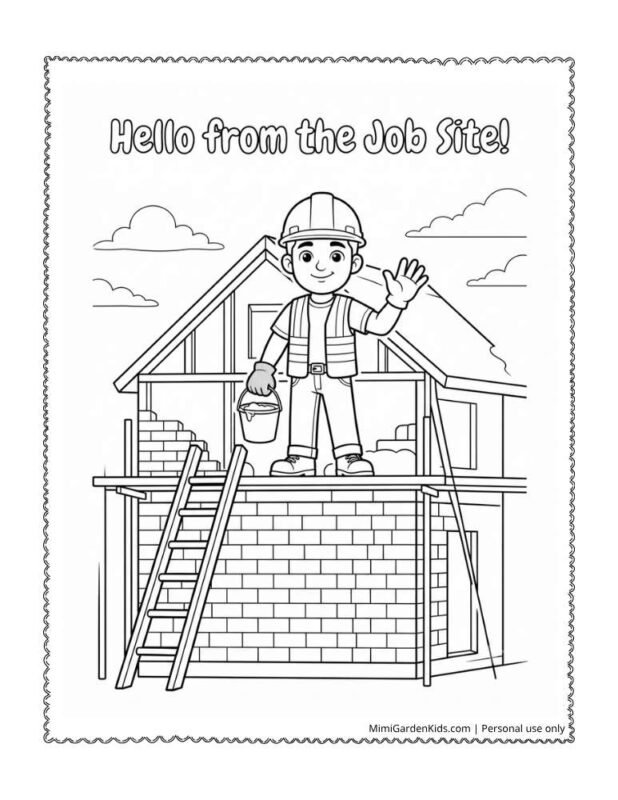 construction site coloring pages