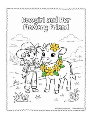 cute cow coloring pages