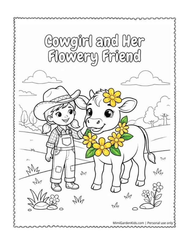 cute cow coloring pages