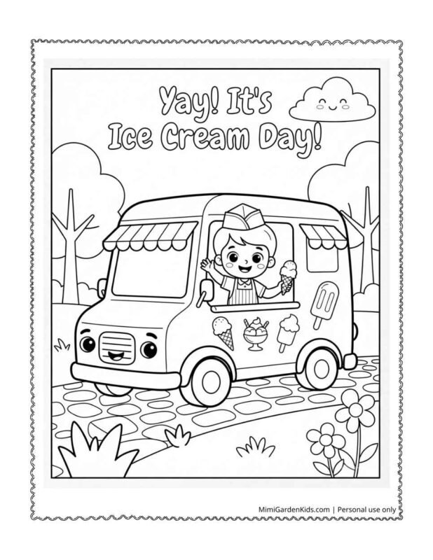 cute food coloring pages