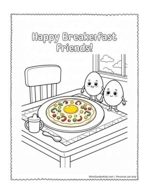 cute foods coloring pages