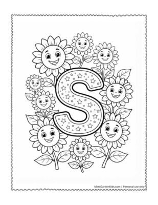 download abc coloring pages pdf - letter S