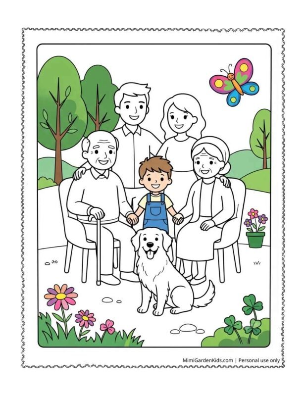 family coloring pages