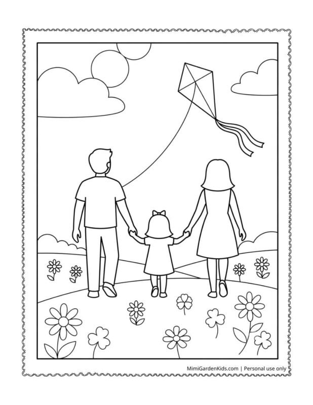 family coloring pages printable
