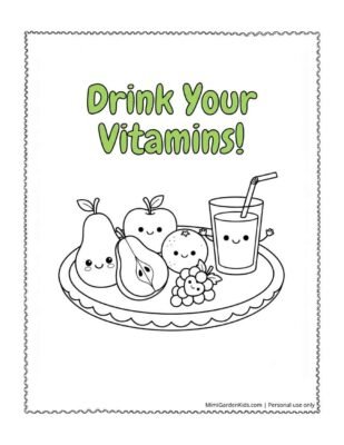 food coloring pages printable pdf