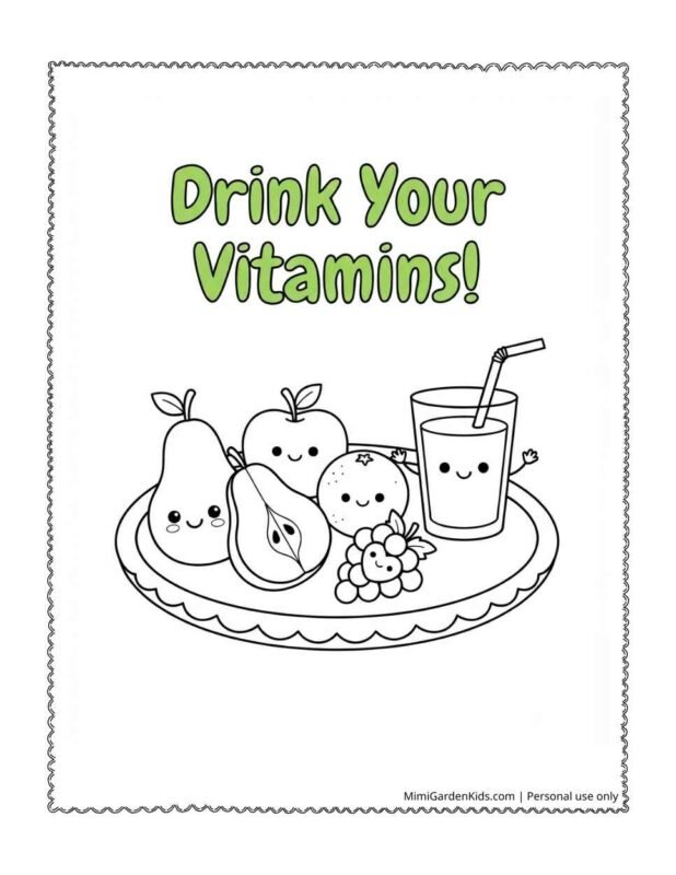 food coloring pages printable pdf