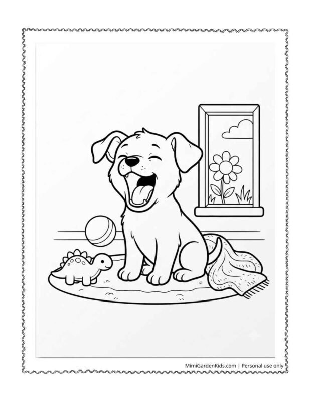 free cute puppy coloring pages