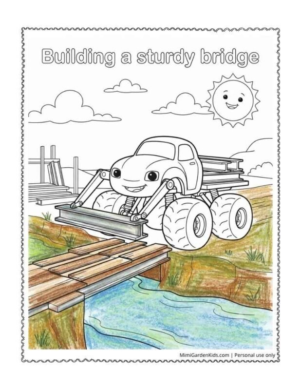 free monster truck coloring pages