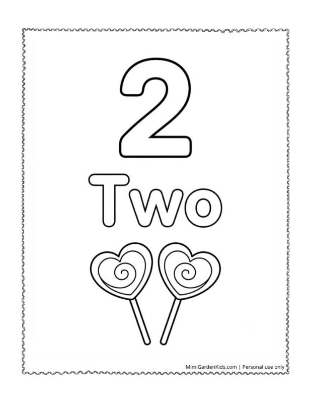 printable number coloring pages