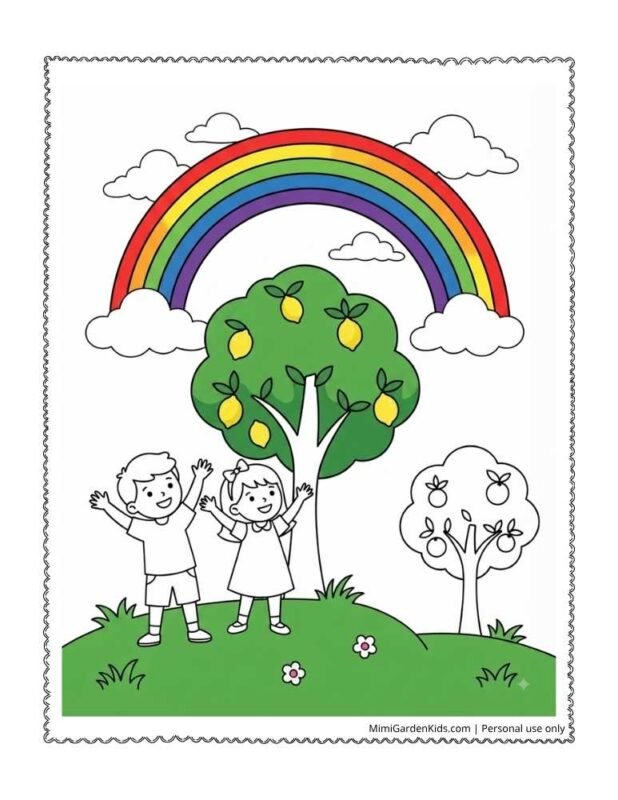 rainbow coloring activity