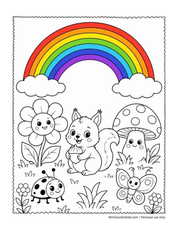 rainbow colouring images