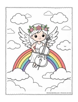 rainbow fairies coloring pages