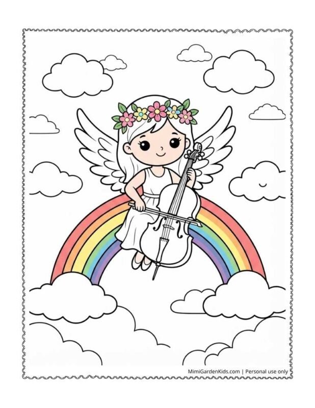 rainbow fairies coloring pages