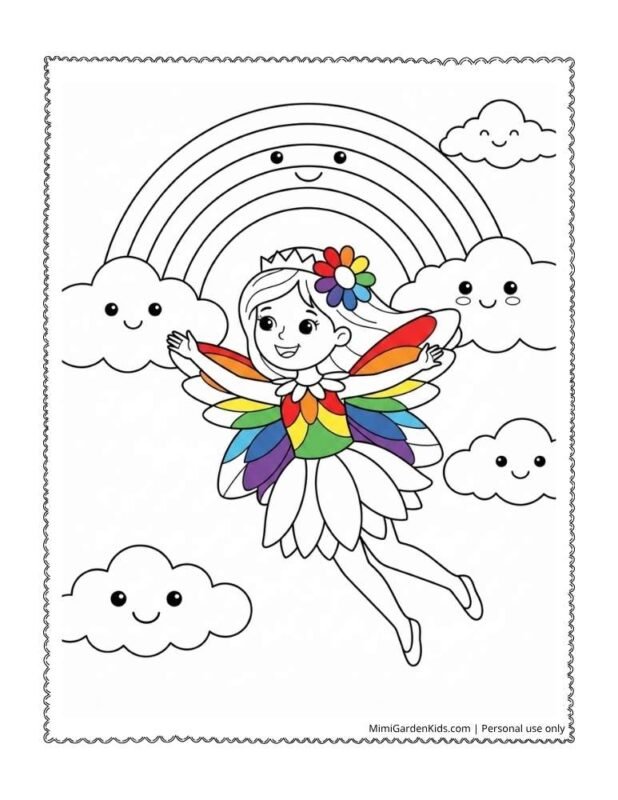 rainbow magic fairies coloring pages