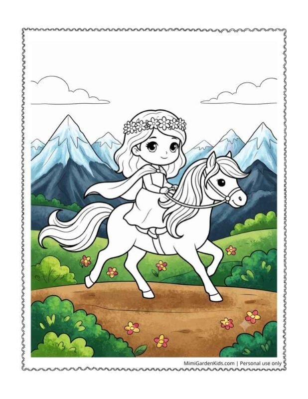 sleeping beauty color pages