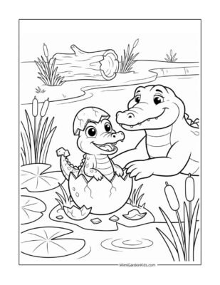 alligators coloring pages free printable