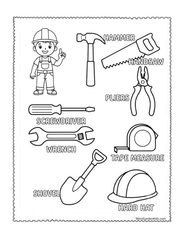 coloring pages of construction equipment