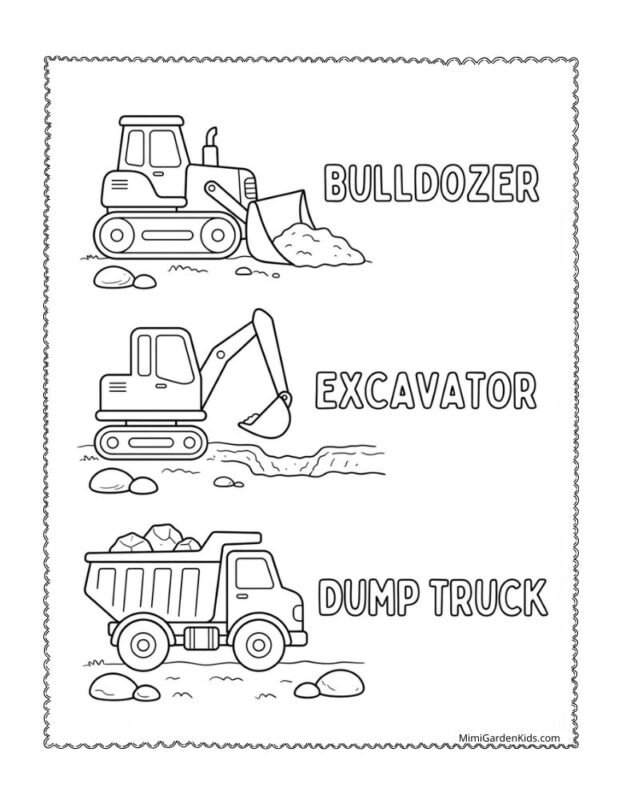 coloring pages of construction vehicles