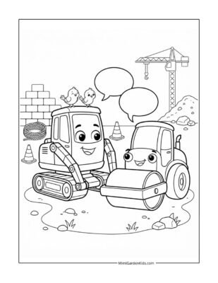 construction coloring pages printable free