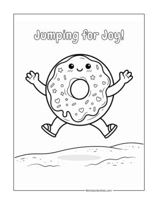 cute doughnut coloring pages free download