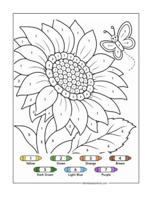 fall coloring pages by number free printable
