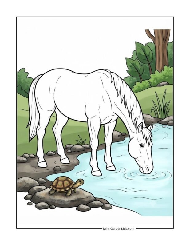 free coloring pages horse download