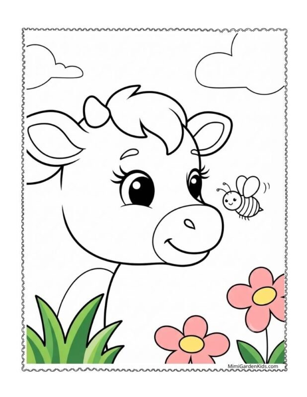 free printable cow coloring pages pdf download